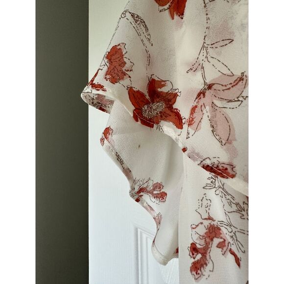 Baltic Born Katya Womens Ruffle Maxi Dress Flutter Sleeve Floral - Picture 8 of 8